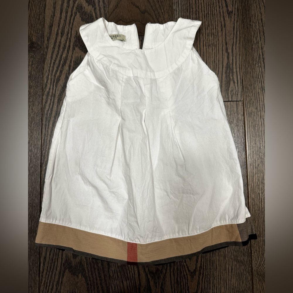 Burb*rry style infant dress/toddler top